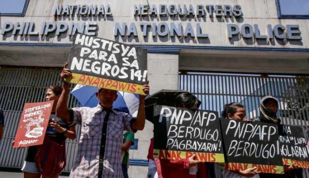 Bishop: Sacked Negros cops not involved in killing of 14 farmers