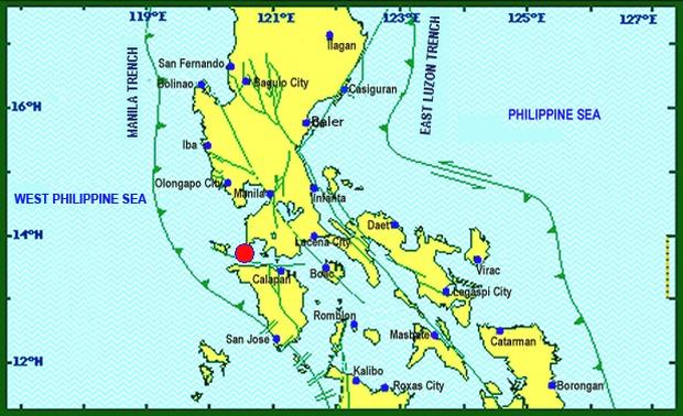Magnitude 4.7 quake hits Batangas waters near Calatagan
