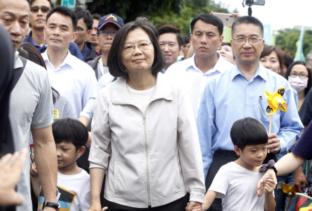 Tsai Ing-wen at anti-nuclear demonstration