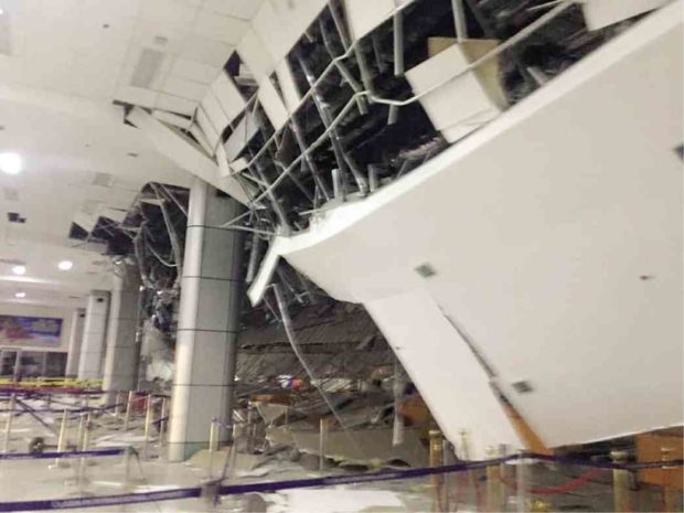 Clark Airport to use temporary check-in areas after ceiling’s collapse