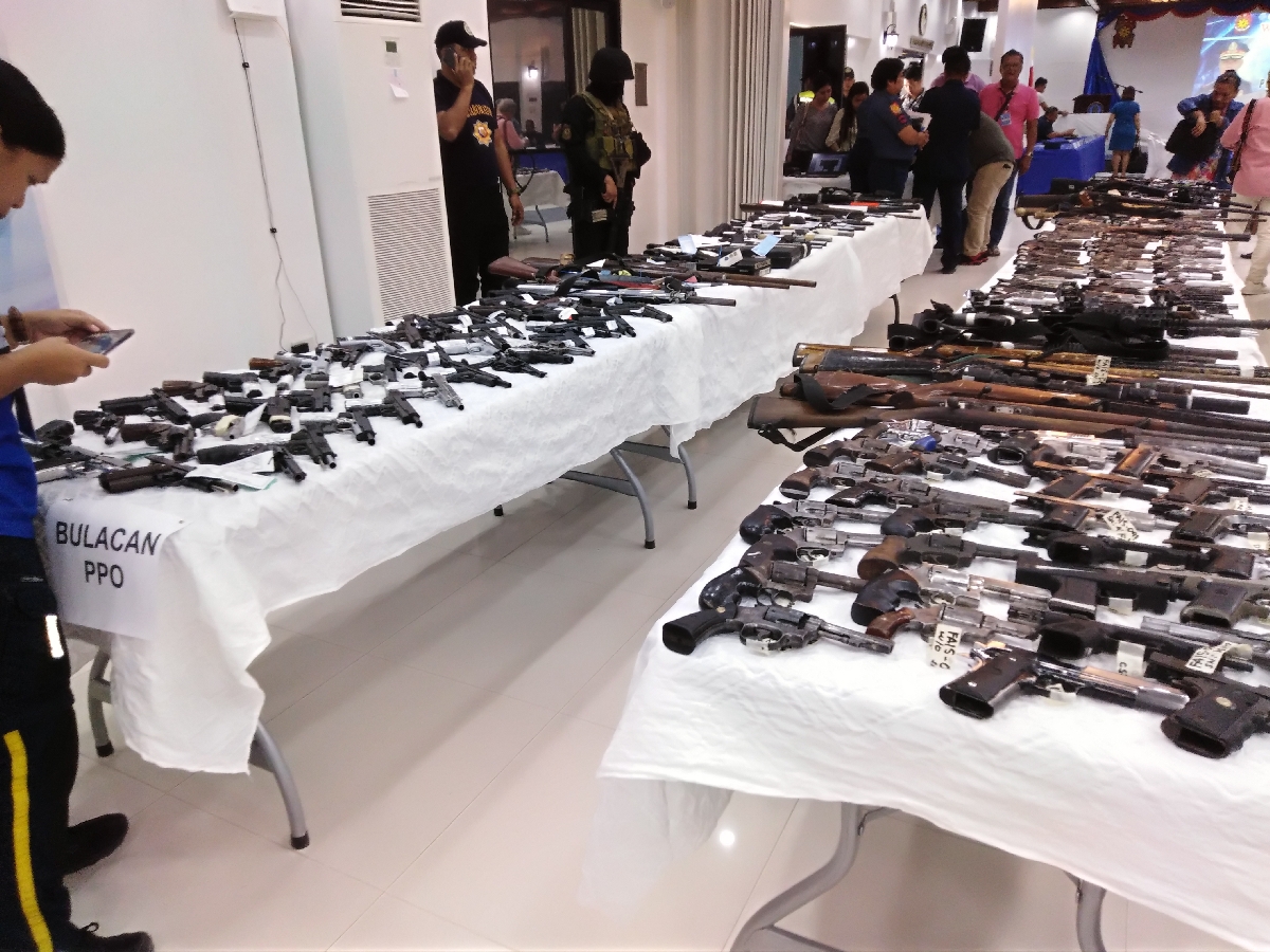 Central Luzon cops seize 600 firearms since start of gun ban