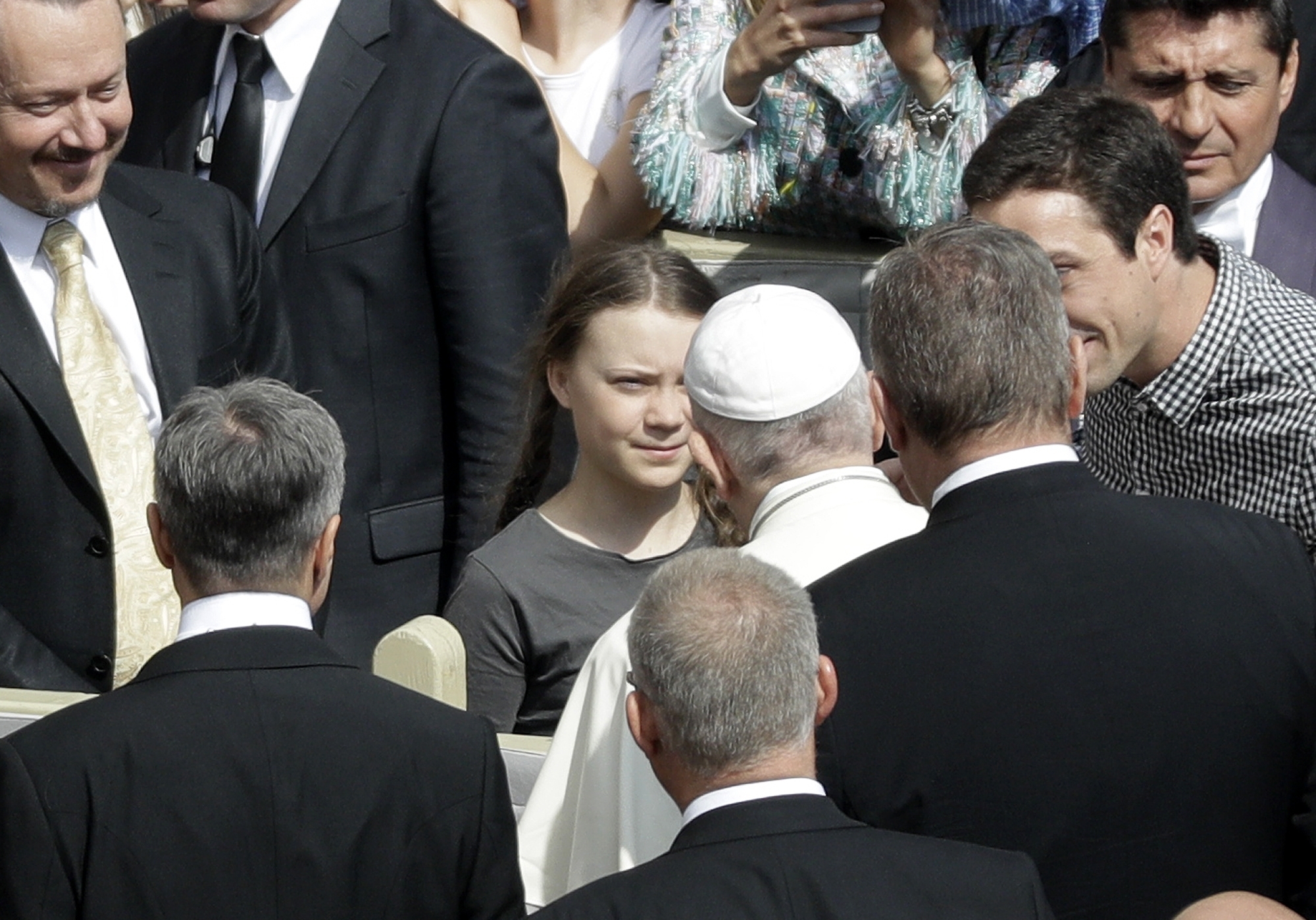 Greta takes climate change campaign to Vatican, meets Pope Francis