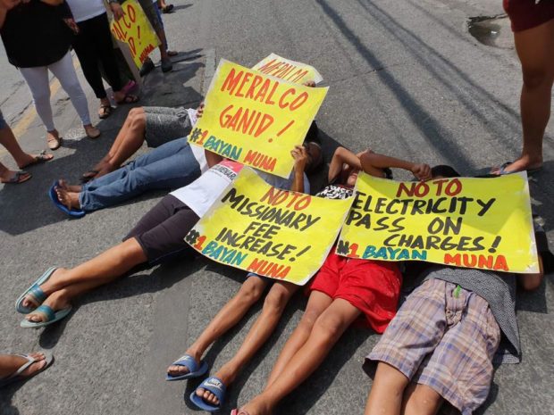 Bayan Muna protests possible Meralco rate hike