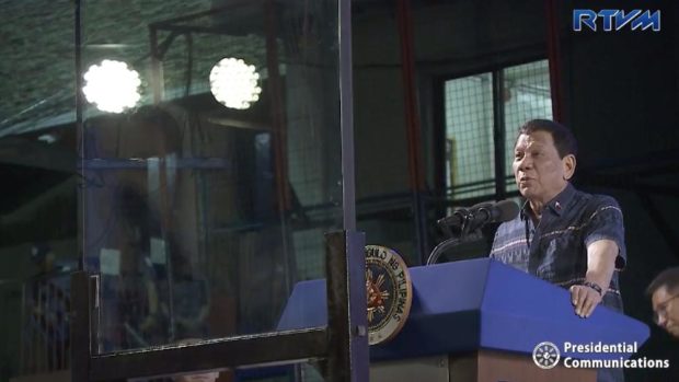 PSG explains use of bullet-proof glass in Duterte's Malabon speech