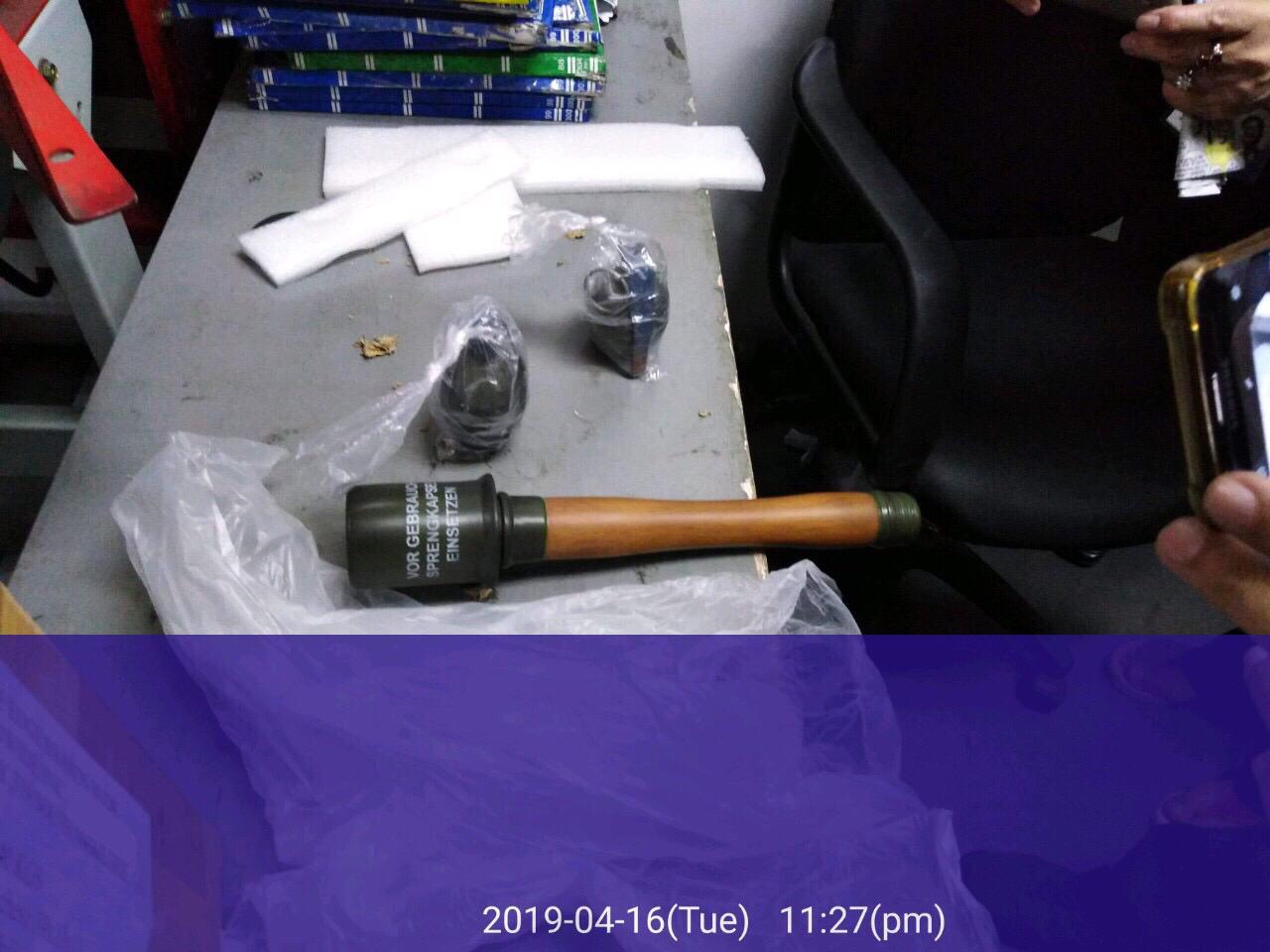 Cops seize 3 replica grenades in Pasay
