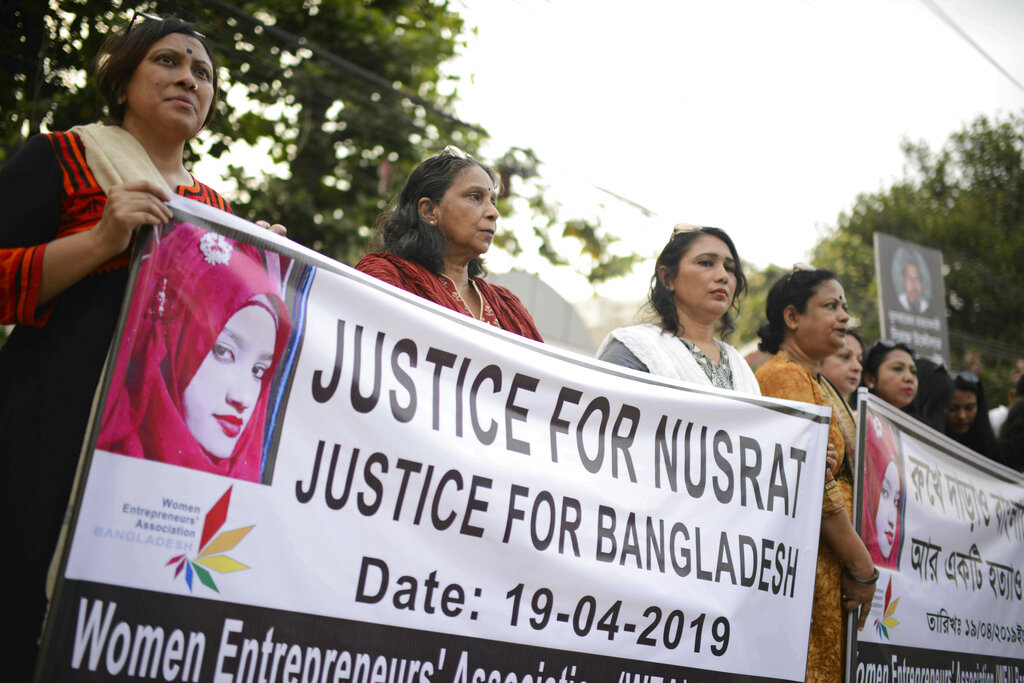 Woman's brutal killing in Bangladesh triggers protests