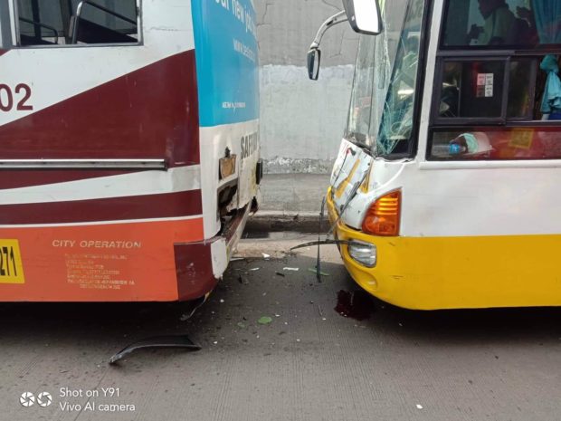 Bus collision injures 4 passengers along Edsa