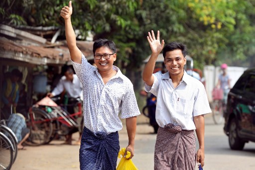 Myanmar frees two Reuters journalists after global outrage