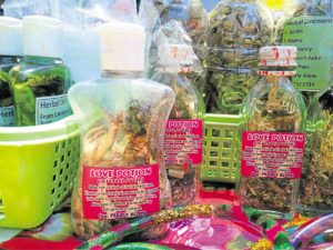 Visitors can buy herbal medicines, love potions and other concoctions in Siquijor.—PHOTO BY LEO UDTOHAN