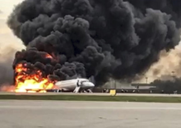 Russia Plane Fire