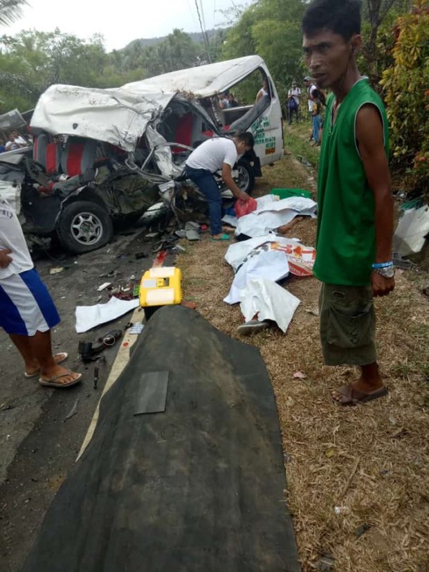 8 dead in head-on collision of van, 6-wheeler truck in Leyte 