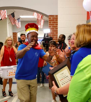 Retiring janitor given sweet send-off