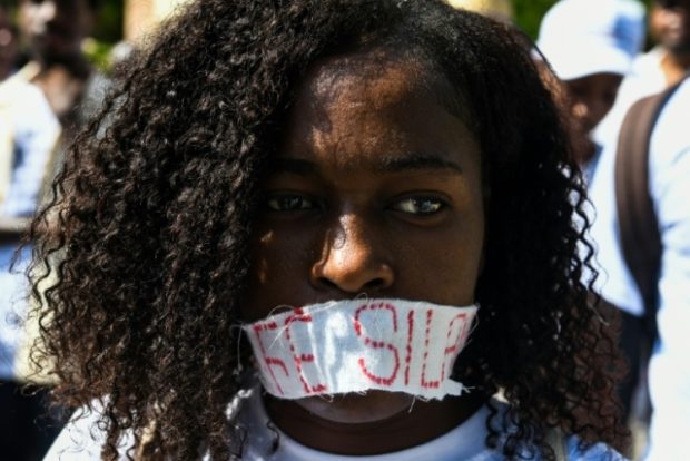 Haitians protest rape