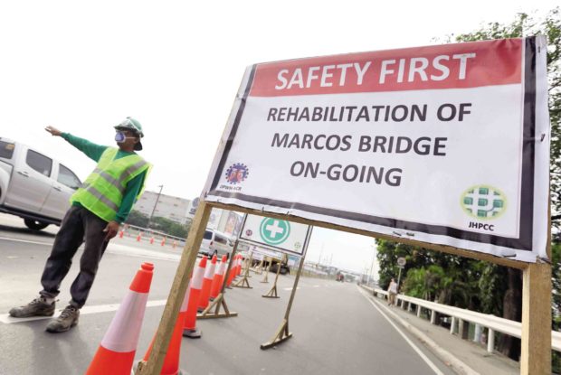 Partial closure of Marcos Highway bridge starts 