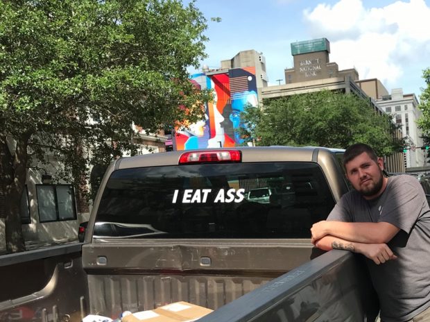 Florida Man "I Eat Ass" sticker 
