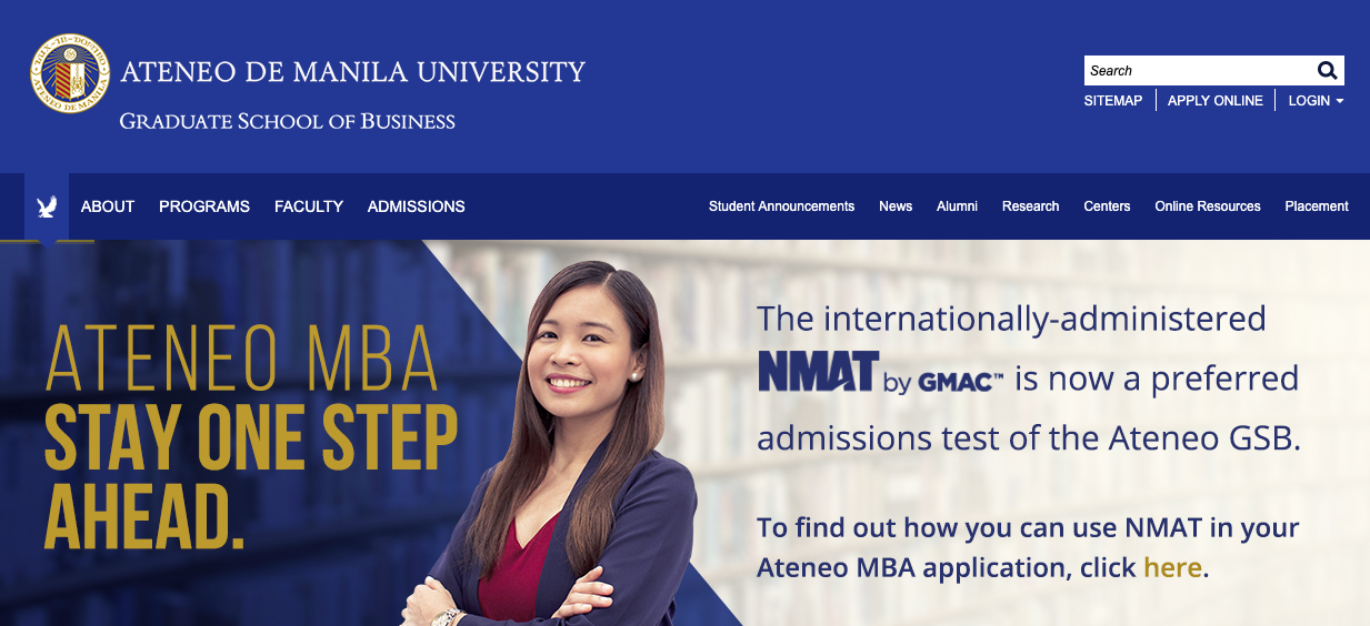 Ateneo Graduate School of Business to require NMAT scores for admission