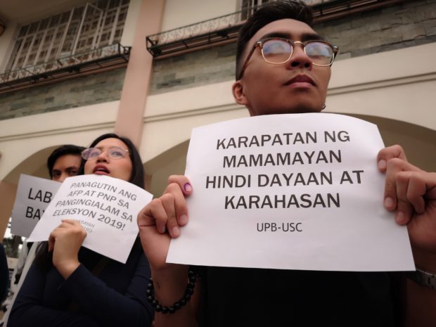 200 Baguio students protest midterm election anomalies