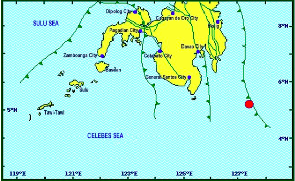 Magnitude 4 quake occurs off Davao Occidental