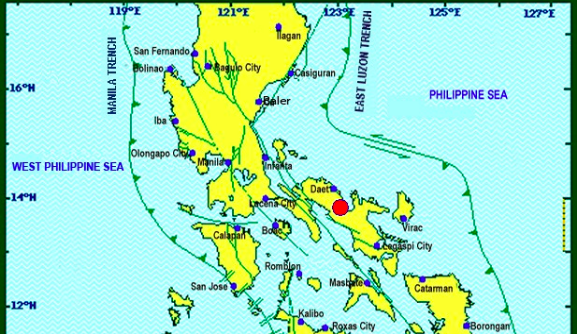 Magnitude 3.6 quake rocks Sipocot, Camarines Sur 