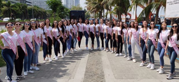 LOOK: DENR conducts clean-up drive with Miss Teen Philippines bets 