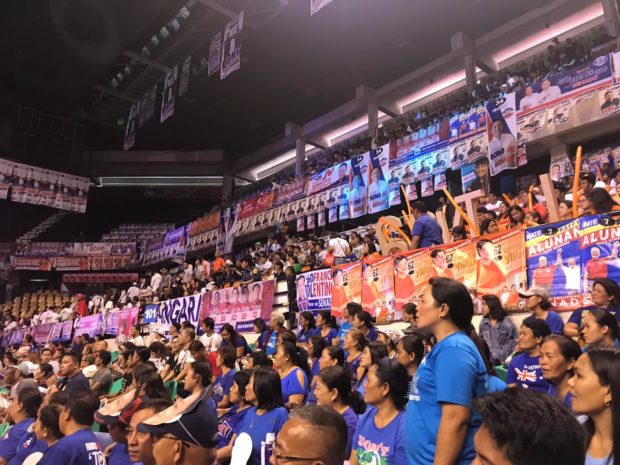 Duterte talks longer about opposition bets at final rally