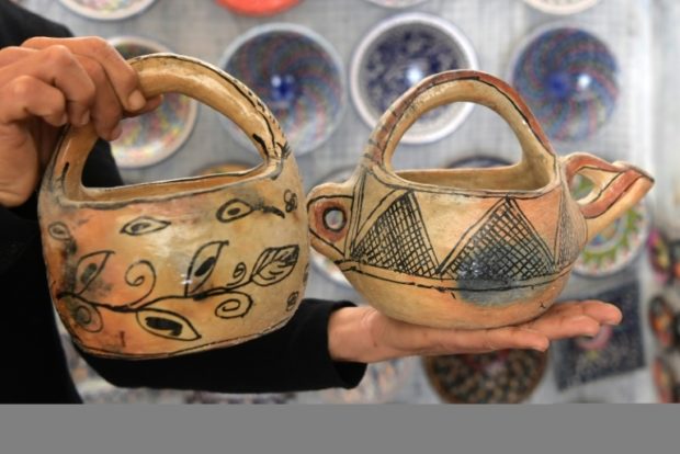 Tunisian pottery in museum