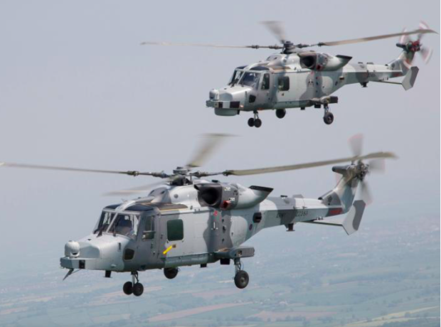  AgustaWestland AW159 helicopters. Photo from Leonardo Company website