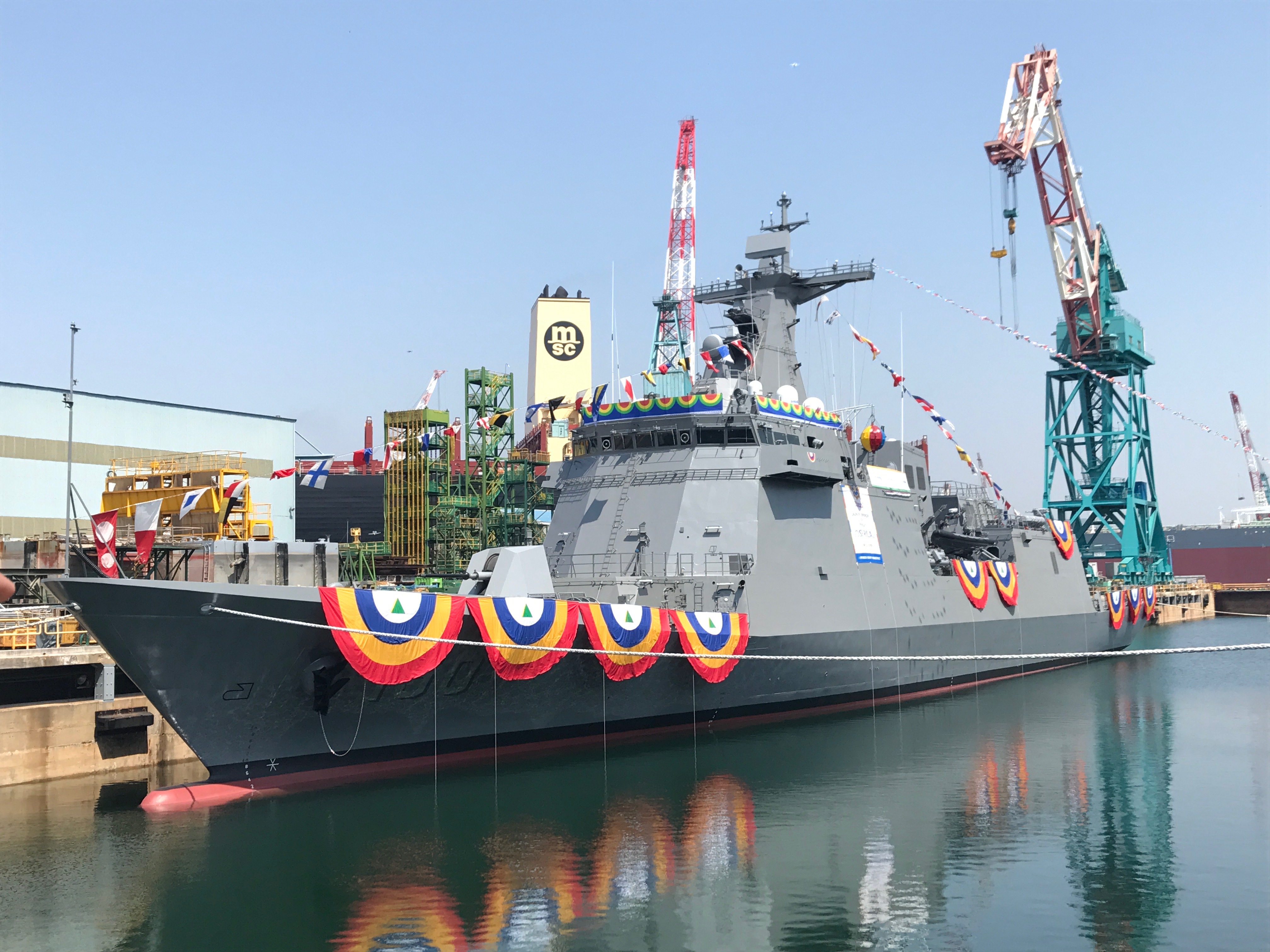 BRP Jose Rizal is the first brand new Philippine Navy ship capable of anti-warfare, anti-surface warfare, anti-submarine warfare and electronic warfare operations. Image: Frances Mangonsing/Inquirer