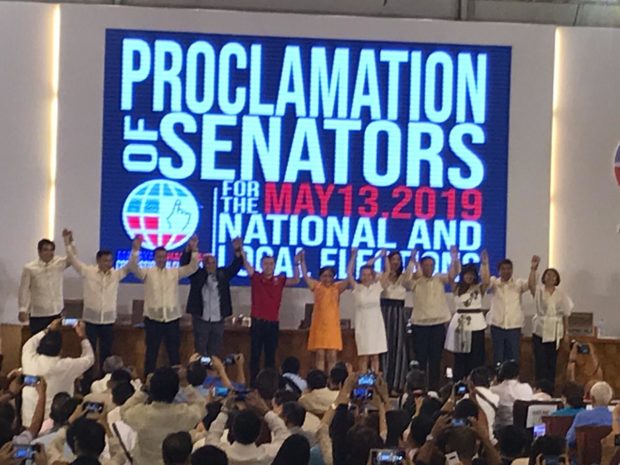 proclamation of senators