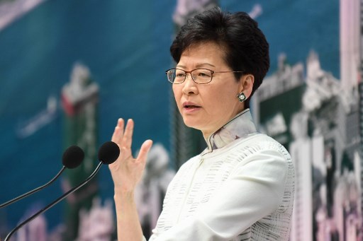 Beijing says it will 'firmly support' Hong Kong leader Lam