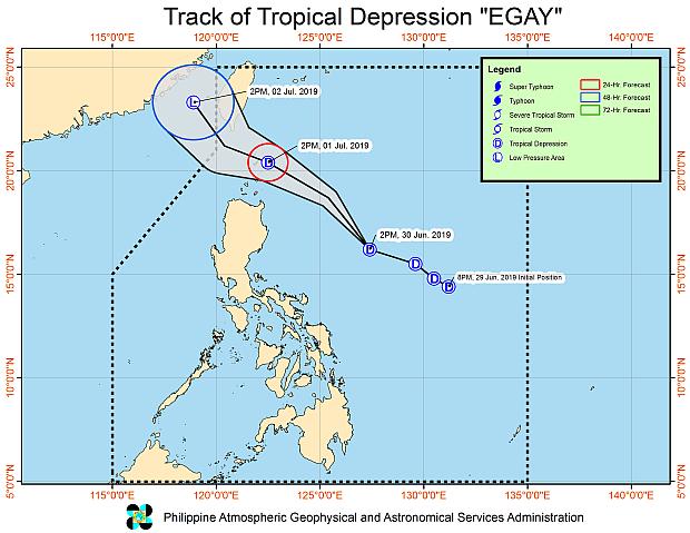  Pagasa map of Egay as of 5 pm