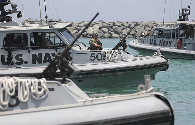 UN Navy patrol boat ferries journalists in UAE