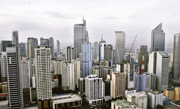 The Makati skyline. STORY: Binay says deal with KOICA for electric bus system in Makati