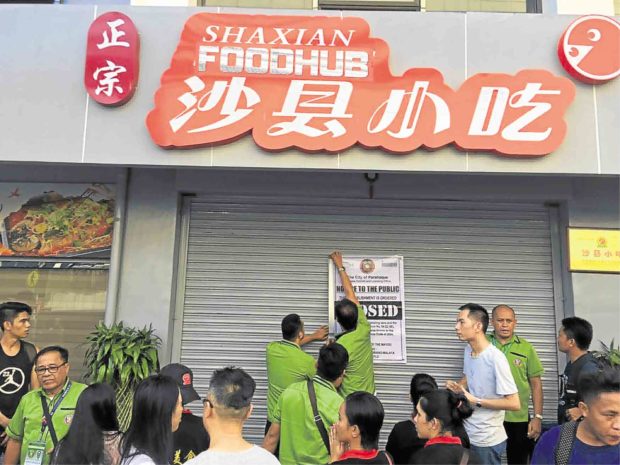 18 Chinese restos, firms shuttered in Parañaque City