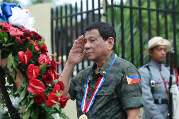 Duterte at the 121st Philippine Independence Day Celebration