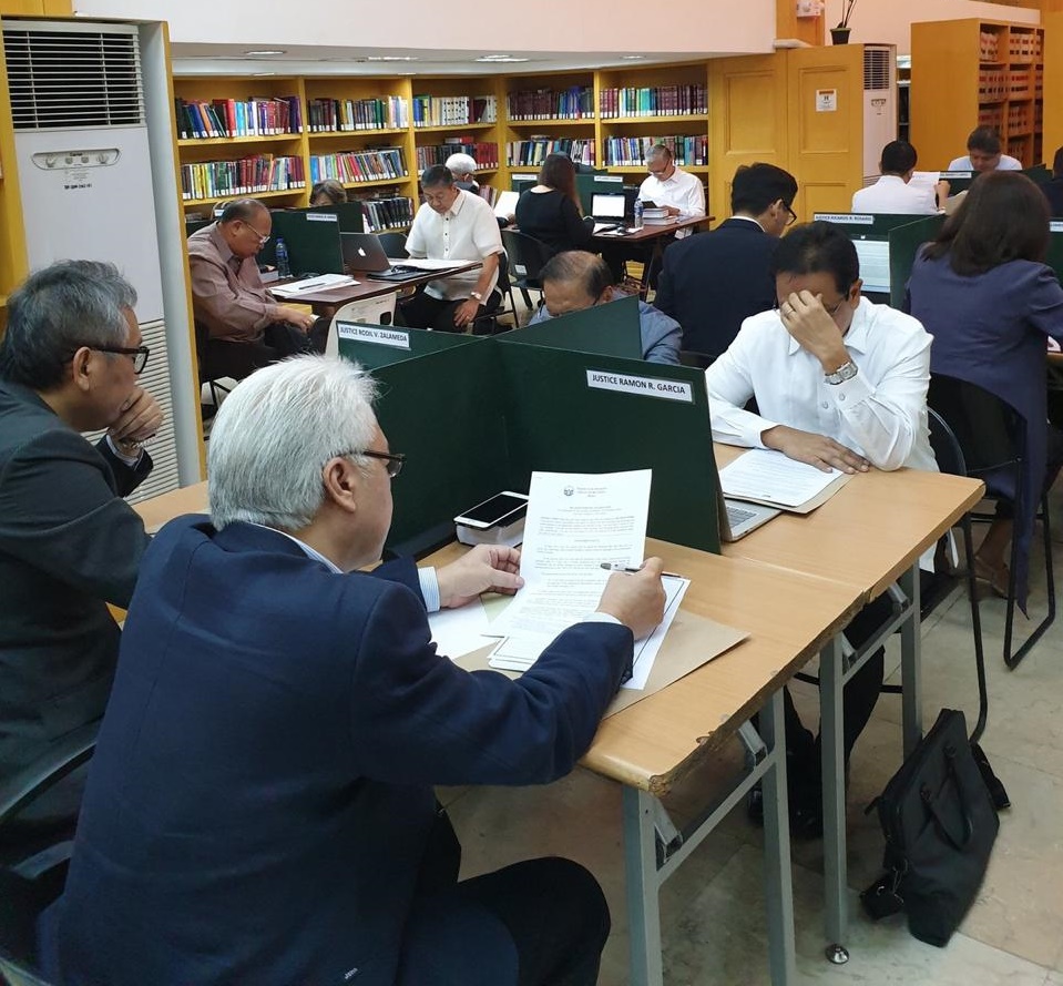 LOOK: SC Associate Justice aspirants take decision writing exam