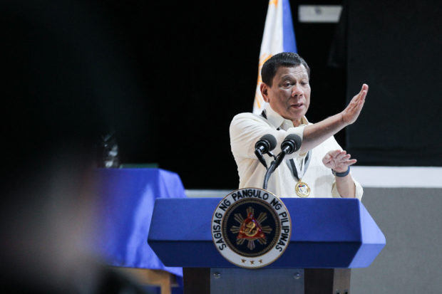 Duterte on impeachment threat: I'll jail them all