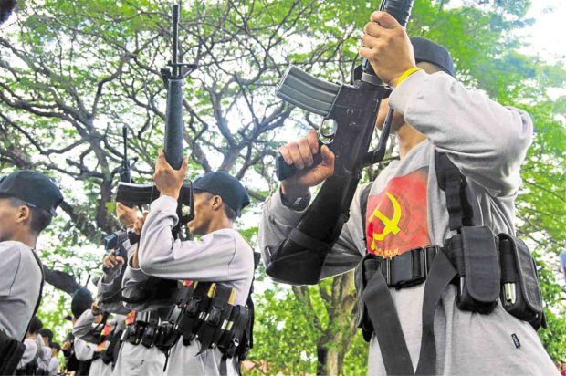 The 54th founding anniversary of the communist New People’s Army on Wednesday, March 29, prompted a war of words between both sides of the conflict.