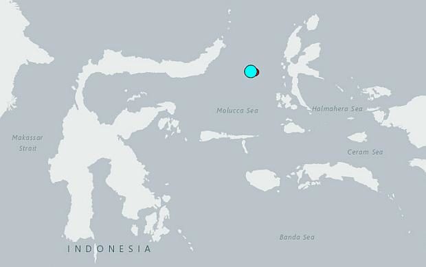 Molucca Sea quake in Indonesia