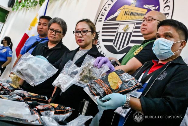 Customs seizes P5.5-M worth of illegal drugs, marijuana at Naia 