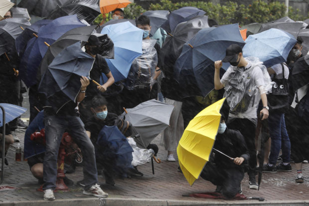 Hong Kong shutting down over approaching tropical storm