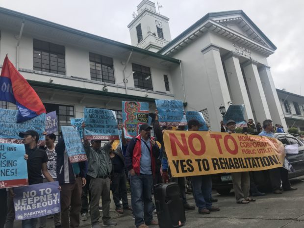 Piston marched to the Baguio City Hall