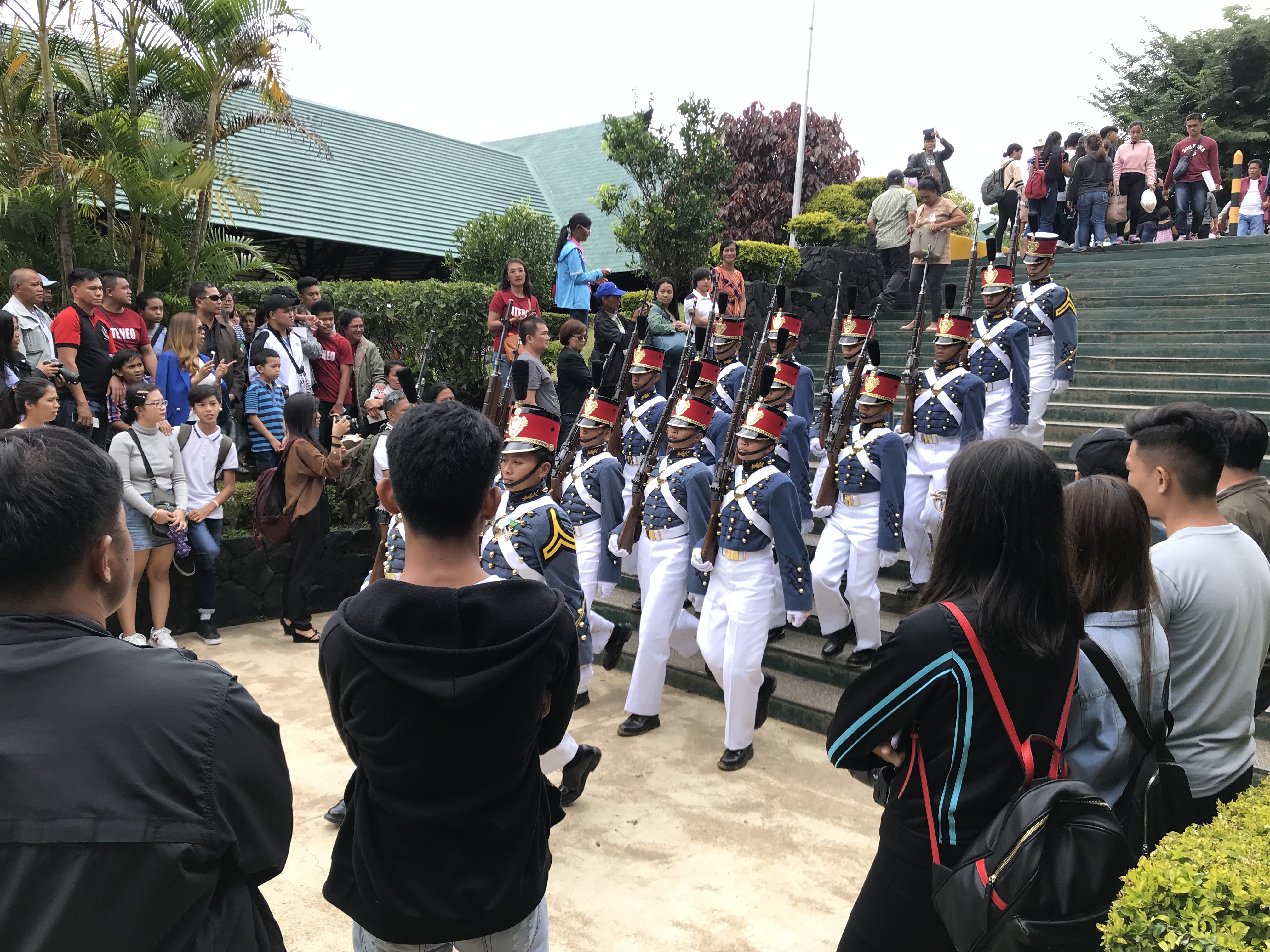 FRESH SUITS. Wearing their uniforms for the first time, 390 members of Philippine Military Academy Class of 2023 marched out to be incorporated in the cadet corps during rites held on Saturday (July 27) at Fort Del Pilar in Baguio City. Their families showed up to witness the event. VINCENT CABREZA