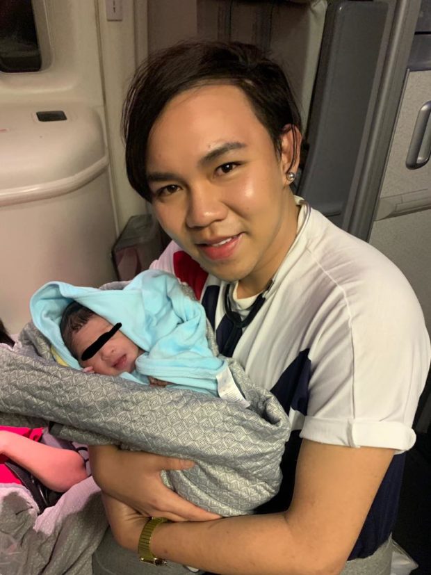 Bacolod nurse helps deliver baby boy, at 35,000  feet