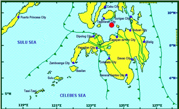 Magnitude  5.9 earthquake shakes Lila, Bohol