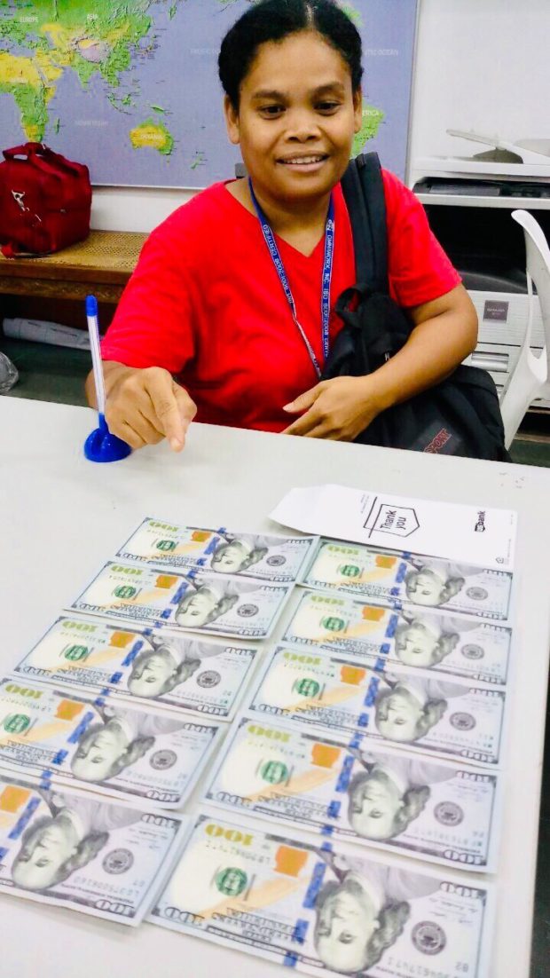 Clark airport worker hailed for turning over misplaced US$1,000