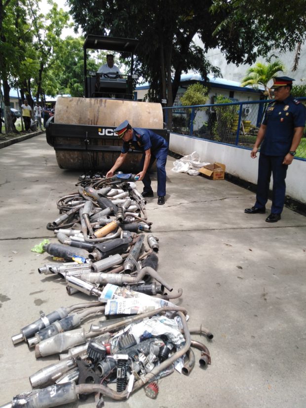 ‘Oplan Angry Bird’: Noisy mufflers, motorcycles seized in Bulacan