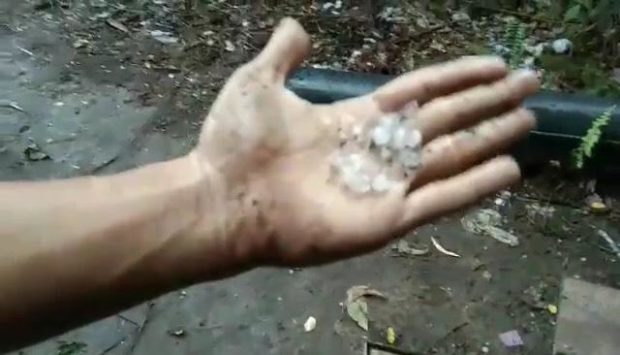 Hailstorm surprises Cebu residents