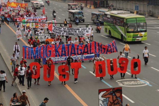 PNP: Sona protests end peacefully