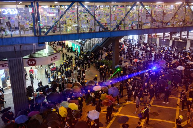 Hong Kong leader says city on brink as protesters unleash travel chaos